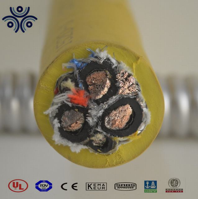 640/1100V Epr insulated and CPE sheathed 3 core flexible mining cable