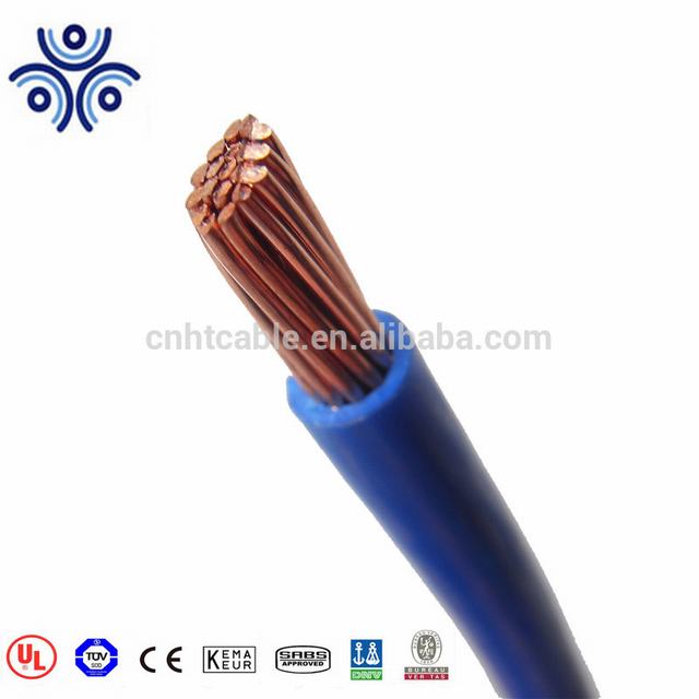 Bester Verkauf der 8AWG-Stränge beherbergt die elektrische Verdrahtung der schwarzen Farbe Kupferleiter PVC-Isolierung UL 83 THHN-Kabel