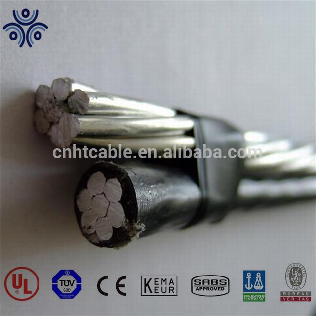 China Cable Supplier Service Drop-Kabel mit ASTM-IEC-Standard, 6AWG-Hirte, ACSR-Neutralleiter-Overhead-Kabel
