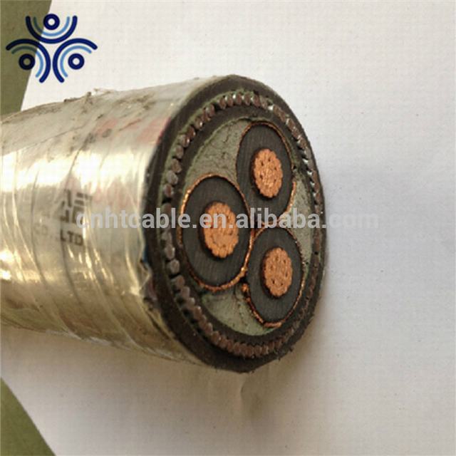 Copper conductor XLPE 3core 120mm2 11kV underground Cables with IEC60502-2
