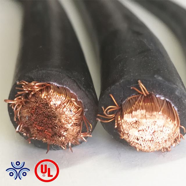 Koperdraad rubber EPR EPDM geïsoleerde lassen kabel 6 8 1/0 2/0 awg voor lasmachine
