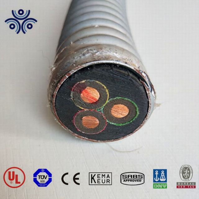 Huatong tipos 3x16mm2 cable de alimentación para eléctrica sumergible (ESP) cable armadura acero galvanizado estándar