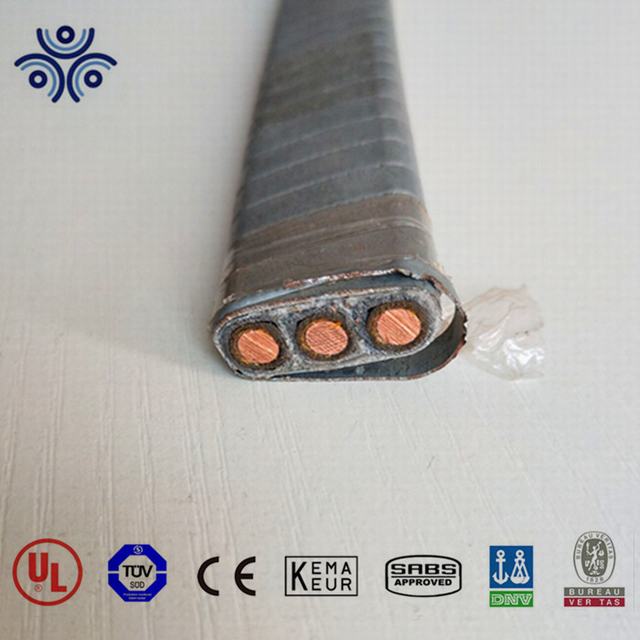 Huatong tipos 3x42mm2 cable de alimentación para eléctrica sumergible (ESP) cable armadura acero galvanizado estándar