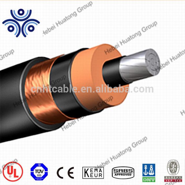 Medium Spannung Kabel Mehrere MV15KV 500MCM EPR 133% IL 1/C 500 Kcmil AL MV-105 EPR power kabel