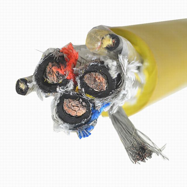 Горные гибкие, экранированные резиновые изолированные и обшитые кабели для погружных насосов, на борту проводки для машин