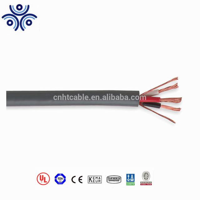 Portátil Cable de Bus Cable 600 V 3 Core 10 AWG varados bulbo/foco Conductor de cobre Cable de alimentación
