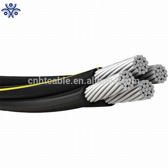 Quadruplex o paralelo de 600 voltios secundaria aislamiento XLPE URD cable