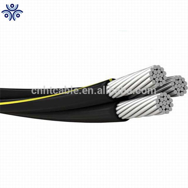 Triplex 600V Two Phase Conductors and One Neutral Conductor Aluminum URD Cable