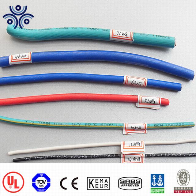 UL 6awg 8awg thhn электрические кабели производителей