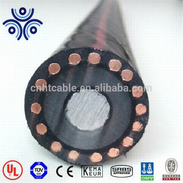 UL listed URD Cable, MV90,MV105 Cable 35KV XLPE insulation 100% Insulation Level, Full Neutral 1/0AWG Power Cable