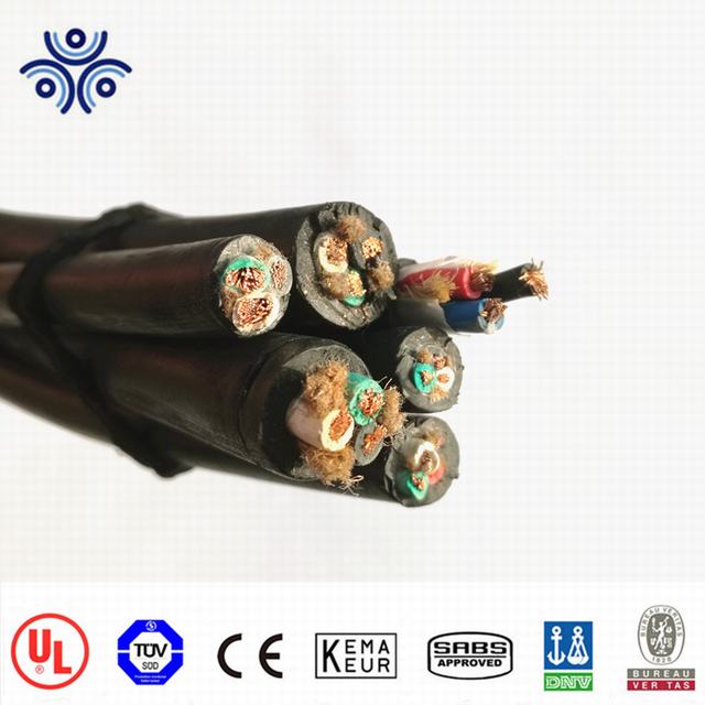 UL estándar 8AWG de goma cable de alimentación cable soow