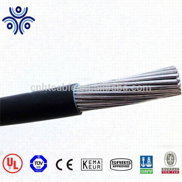 UL44 standard 600V 1/0 2/0 3/0 4/0 AWG black XLPE insulation cable