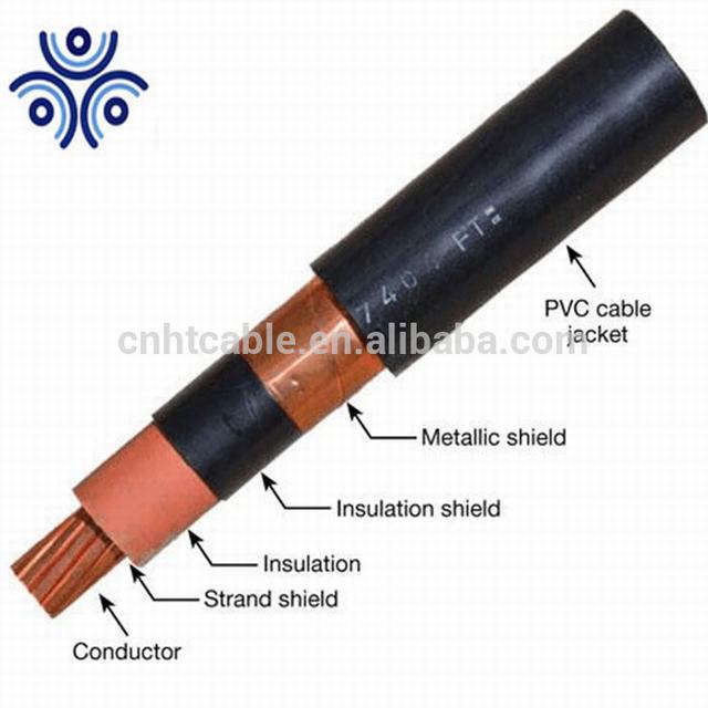 Underground Distribution Cable 15-35 kV EPR Insulation Concentric Neutral LLDPE Jacket Power Cable