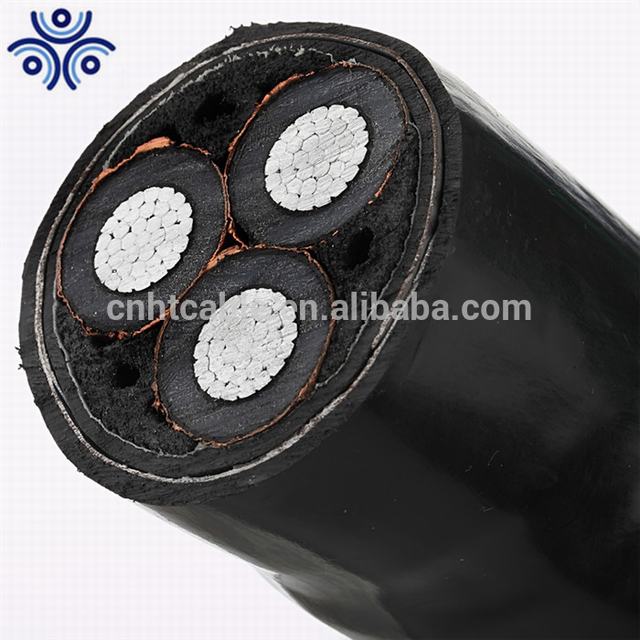 high voltage 10KV 3 core 240mm2 steel tape armored power cable