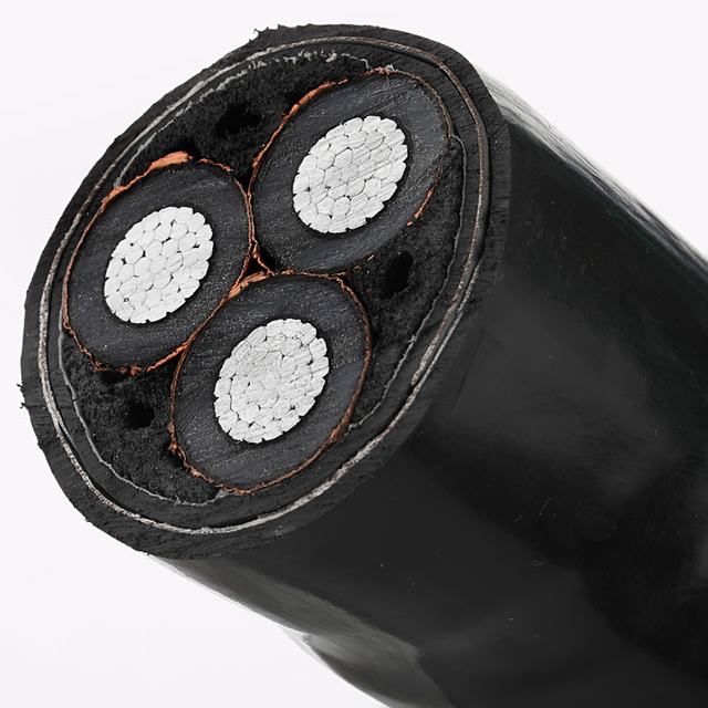 three core xlpe insulated pvc sheathed cable medium voltage xlpe power cable 13.2kv underground power cable