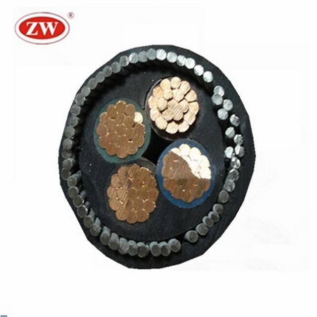 1.5KV CU XLPE PU SWA Power Cable 4x10mm2