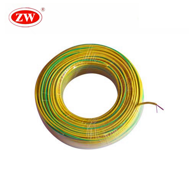 1,5mm 2,5mm Color amarillo-verde alambre eléctrico