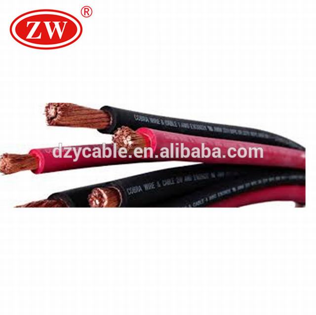 2 calibre cobre cable de la batería rojo automotriz cable de alimentación