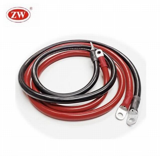 25mm2 rotes schwarzes Kupfer-PVC-Batteriekabel