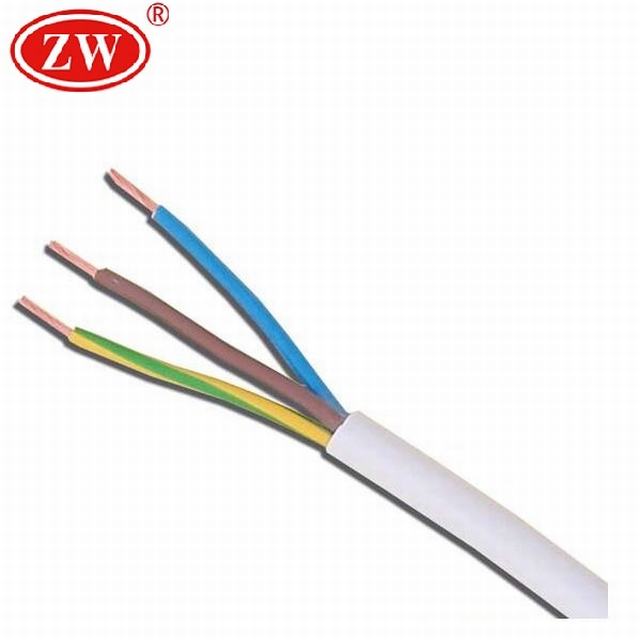 3 Core 1.5mm2 2.5mm2 cubierta de PVC Cable