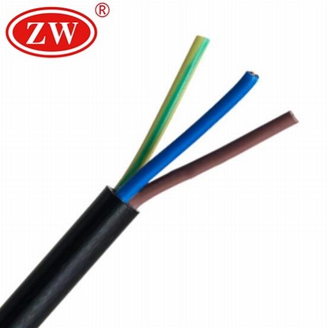 3C 2.5mm2 4mm2 Black Rubber Sheath Power Cable