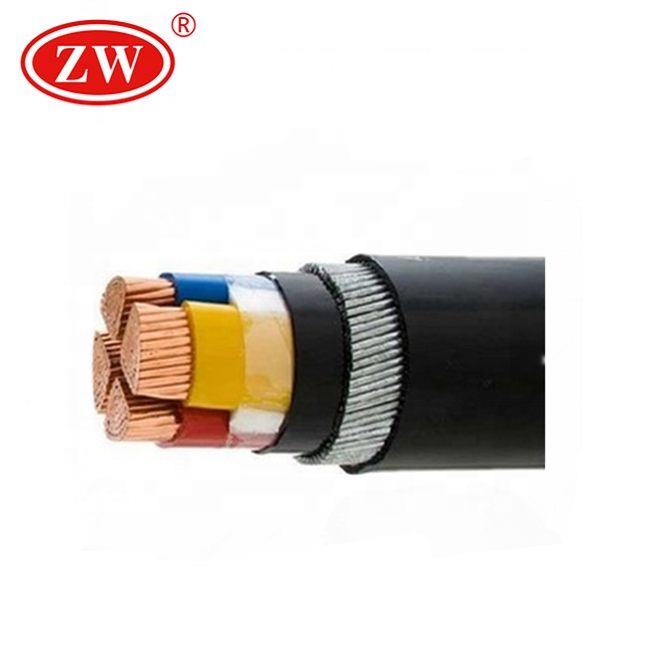 4 Core 50mm2 XLPE de alambre de acero blindado Cable de alimentación