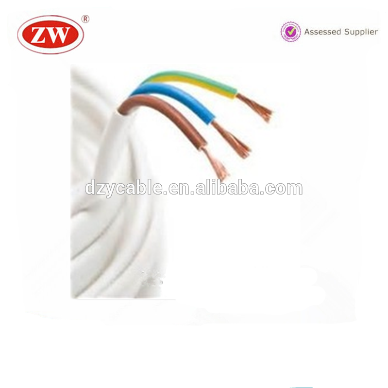 450/750v stranded conductor 3 core flexible flat cable