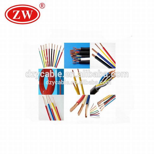5 mm 2,5 mm 4 mm 6 mm PVC isolierte elektrische Leitung