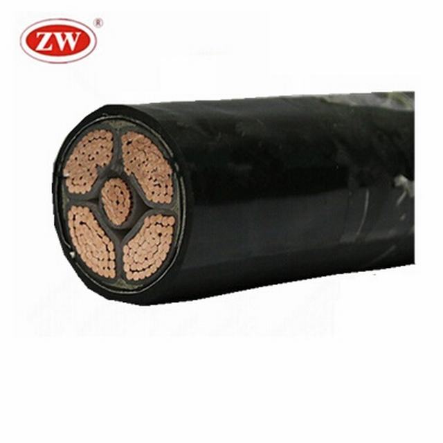 600 1000 V 4 Core XLPE PVC isoliertes Kupferkabel 25mm2