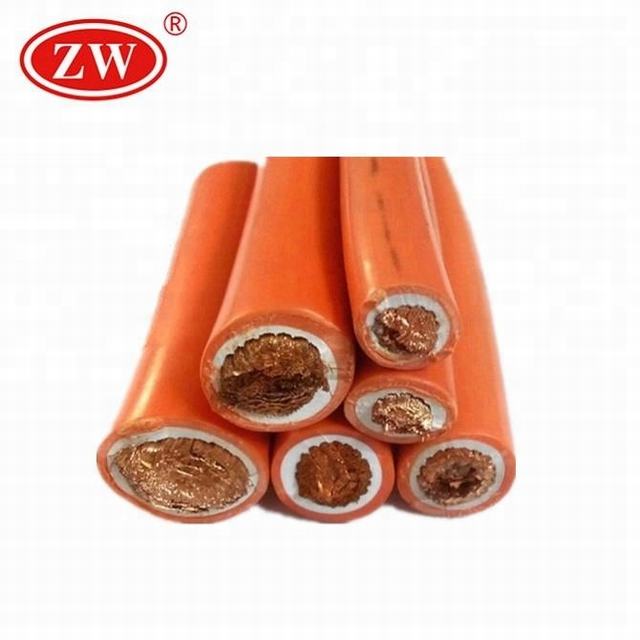 Both insulation 50mm2 70mm2 flexible welding cable orange color