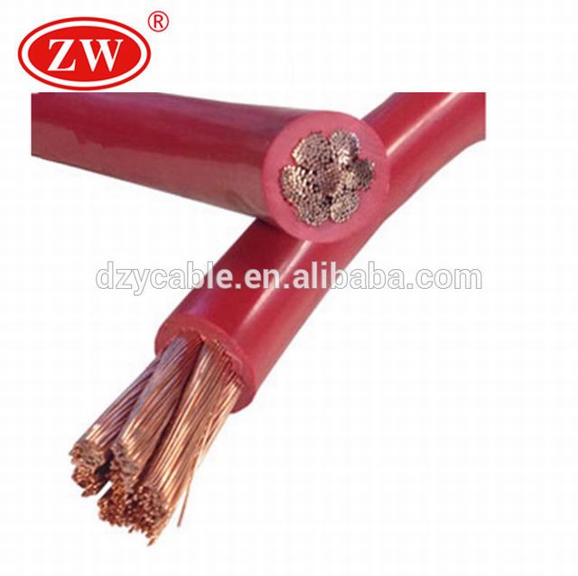 High quality car battery cable 1/0awg red PVC