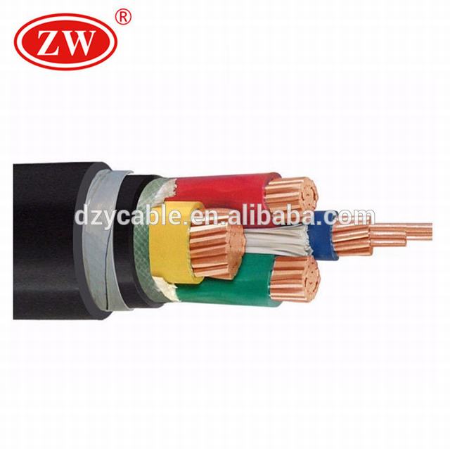 Tegangan rendah kabel Tembaga Konduktor 4 inti Bahan armord produsen