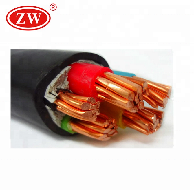 Laagspanning koperen PVC Omhulde elektrische Voedingskabel YJLV/YJV kabel
