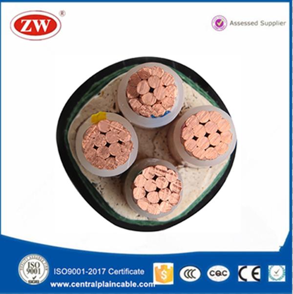 Fabricación 0.6/1 kV XLPE PVC cable eléctrico
