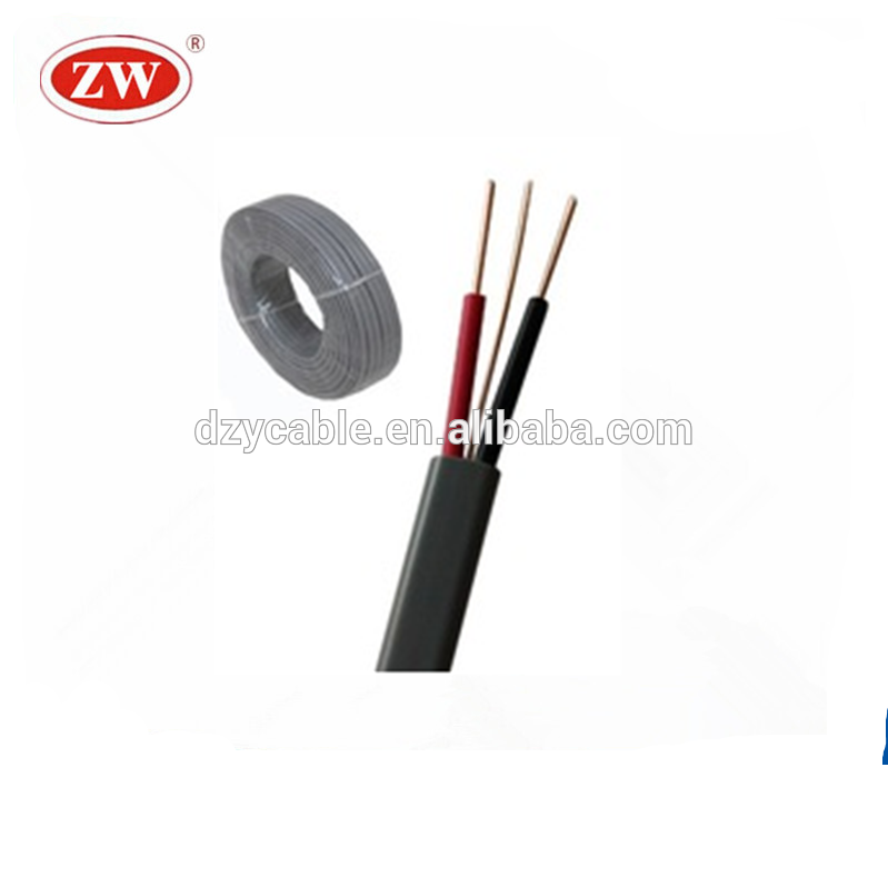 Non-Flexible PVC Electrical Wire / Twin Earth Cable / Flat Cable 2*1.5mm+E