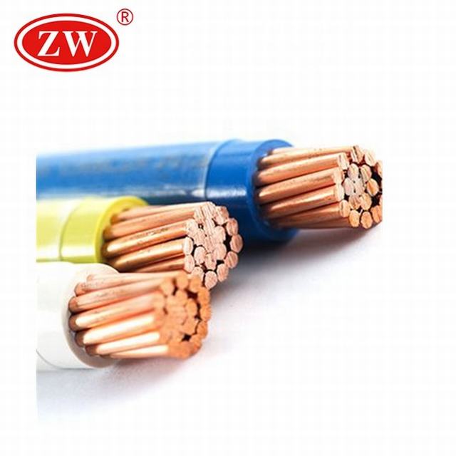 Recubierto de PVC THW Cable eléctrico de alambre de 10mm