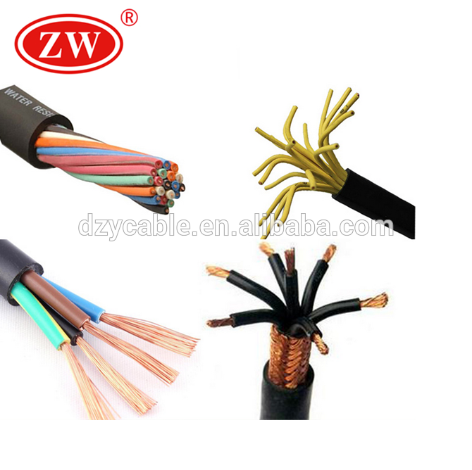 PVC Berselubung Kabel Kontrol Fleksibel Kabel Mengepang