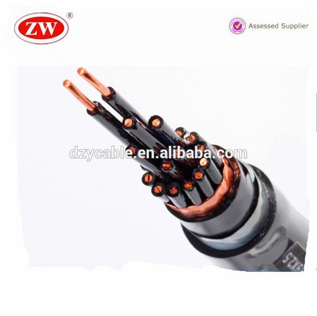 Conductor de cobre PVC blindado cable de control