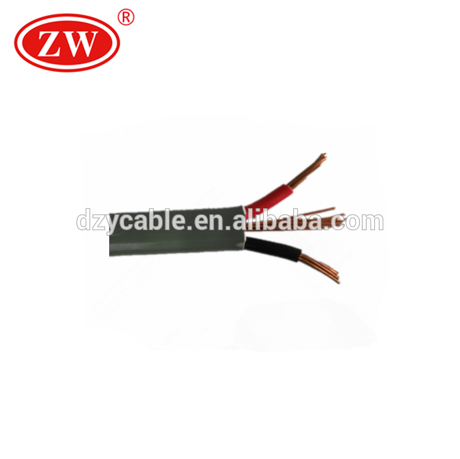 PVC gainé et isolé câble plat flexible