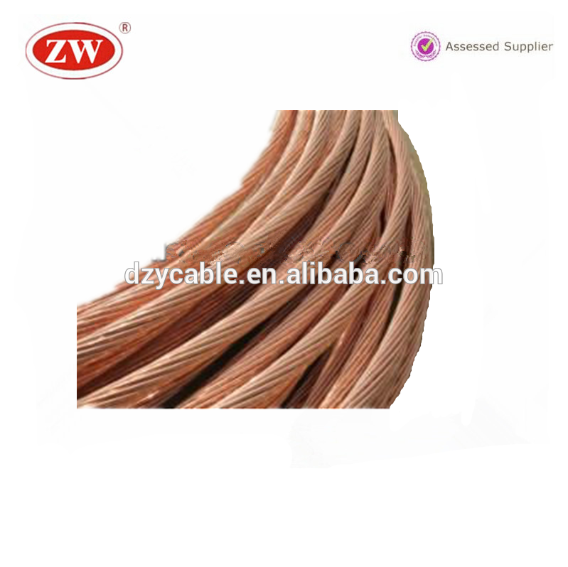 Stranded bare Copper conductor electric wire