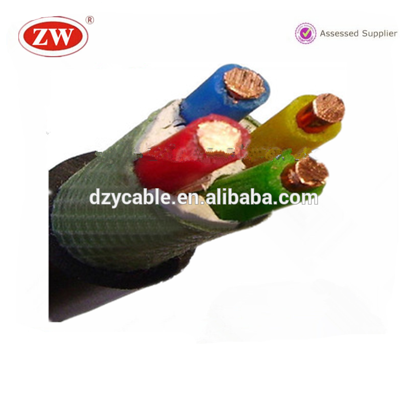 copper conductor 4 cores pvc insulated power cable