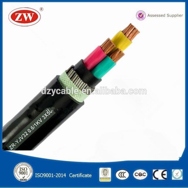 copper conductor core XLPE insulated PVC sheath low halogen power cable electric