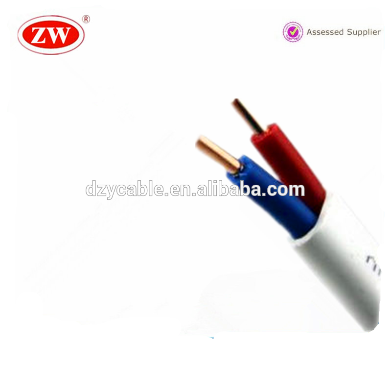 copper core PVC Insulated/PVC Sheathed flat wire