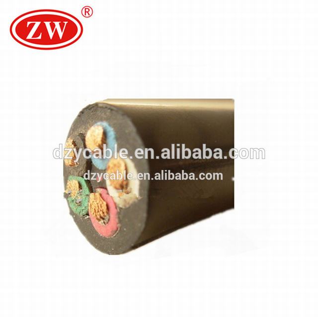 Rubber geïsoleerde koperen geleider vaste geïnstalleerd draad rubber kabel