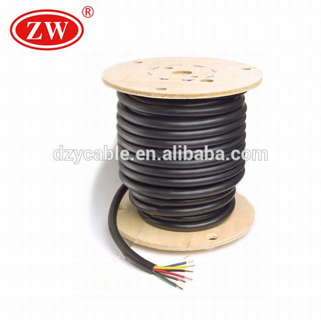 trailer cables copper 7 core/way 0.5mm2 /0.75mm2 trailer cable wire