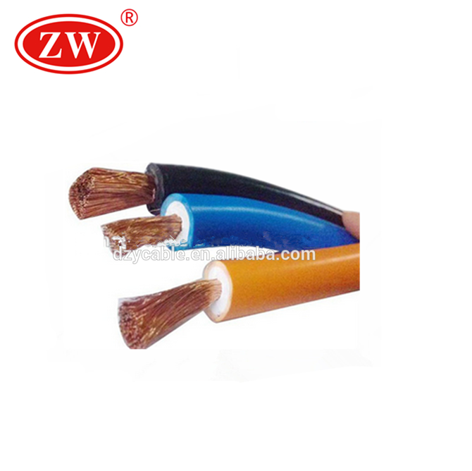 especificação de cabo de solda de borracha / PVC cabo de solda elétrica