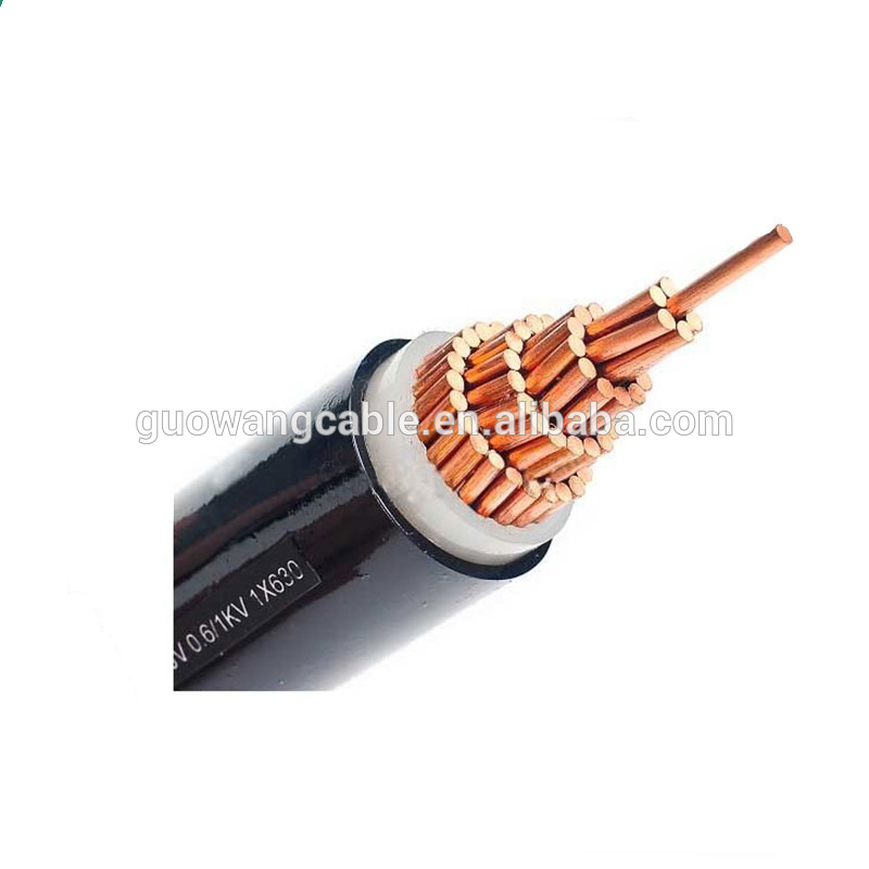 0.6/1kV 4c 185 95 mm2, conductor de cobre XLPE aislamiento SWA forrado PVC/XLPE cable con bajo humo cero halógenos