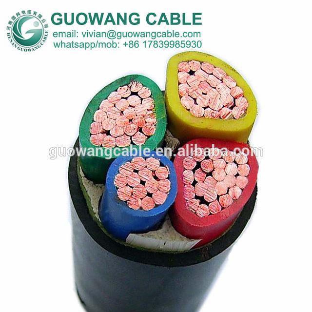0,6/1kV NYY Kabel CU/XPVC/PVC 3 + 1 Core 35 50 70 95 sq mm