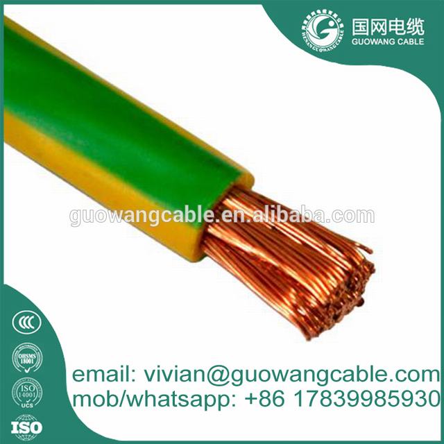 0.6/1kV PVC Insulated Grounding Cable Y/G 95 mm2 Flexible Copper Conductor