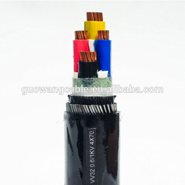 0.6/1kv NYY 4 Kerne 95MM2 XLPE PVC Unterirdischen Power Kabel